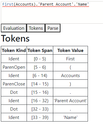 tokenSplit
